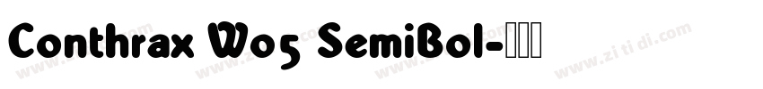 Conthrax W05 SemiBol字体转换
